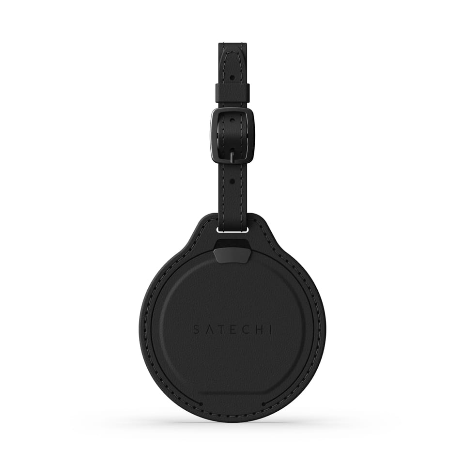 Breklo AirTag Satechi Vegan-Leather FindAll Luggage Tag (Black) 1