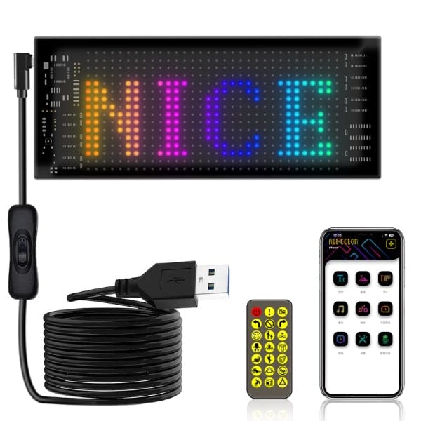 Светодиодная наклейка для авто LED MATRIX PANEL 16*32 (70*173mm) 1