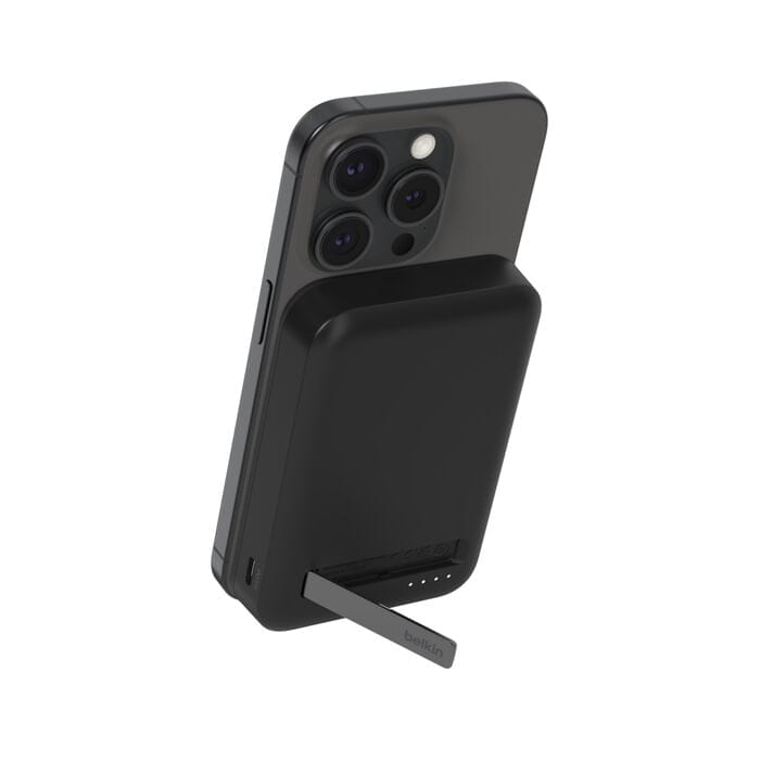 Tashqi akkumulyator BELKIN 5000 mAh MAGNETIC WIRELESS POWER BANK + KICK STAND, BLACK 1