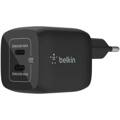 Зарядное устройство BELKIN 45W PD PPS Dual USB-C GaN Charger Black - Universal 1