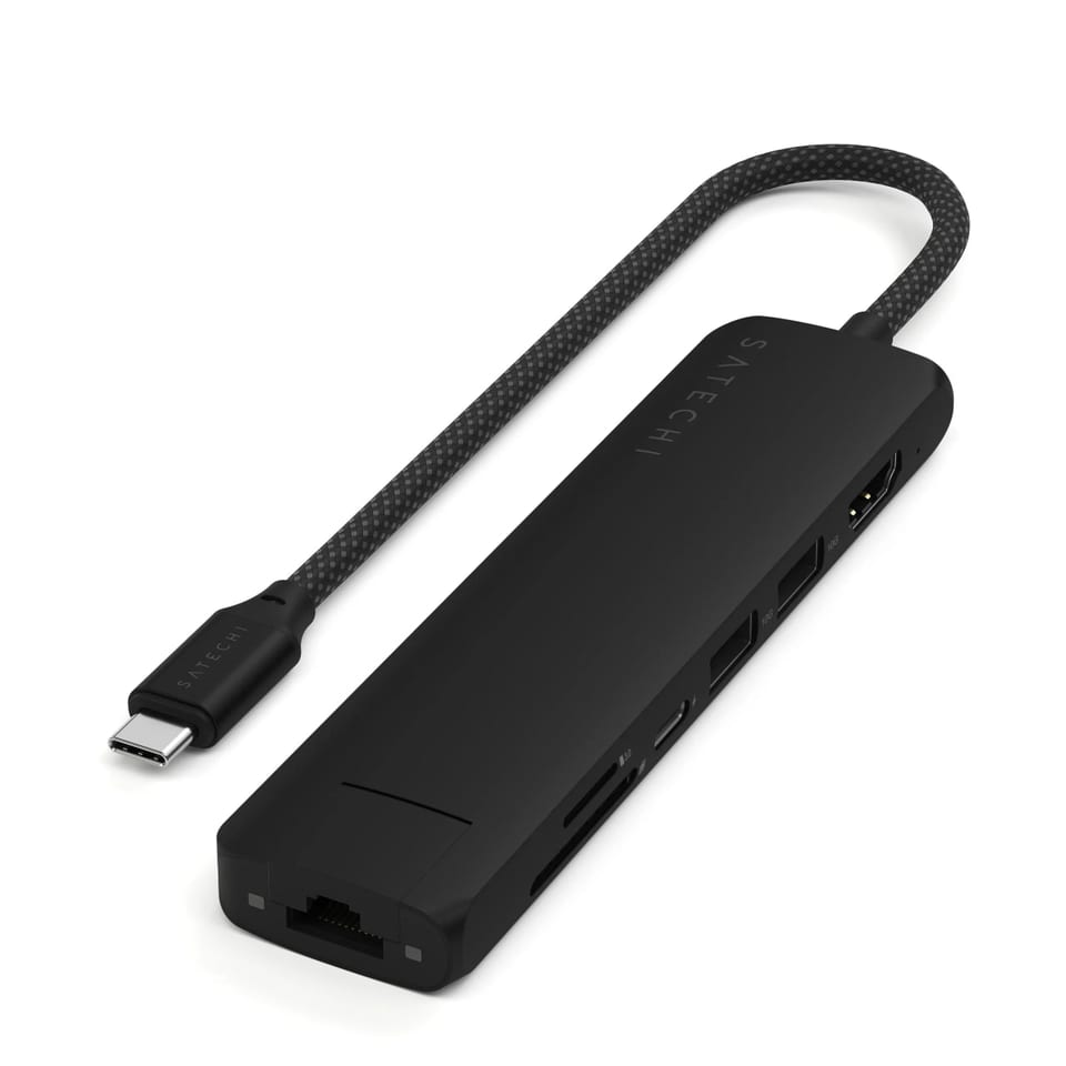 Adapter USB Hub Satechi Slim 7 Multiport (Black) 1