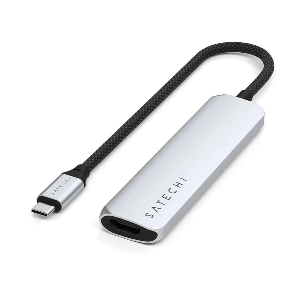 Satechi Slim 4 Multiport USB Hub Adapteri (Silver)