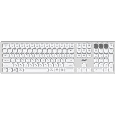 Беспроводная клавиатура 2E KS270 Silver White