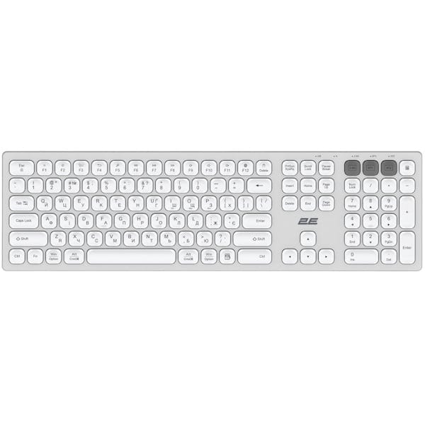 Беспроводная клавиатура 2E KS270 Silver White