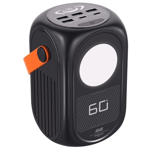 Портативное зарядное устройство Power Bank 2E Travel 60000mAh PD Black 1