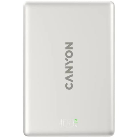 Tashqi akkumulyator CANYON magnetic power bank OnPower 511 PD20W 10000mAh Aluminium Star Grey