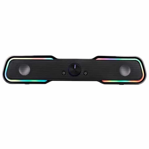 Акустическая система, Multimedia speaker 2E PCS101 RGB, 2.0, USB, Black