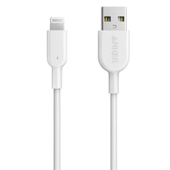 USB kabel Anker Powerline II with lightning connector 3ft C89 White 1