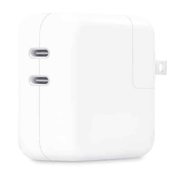 Apple Elektr quvvati adaptori ikki USB-C portli, 35 Vt