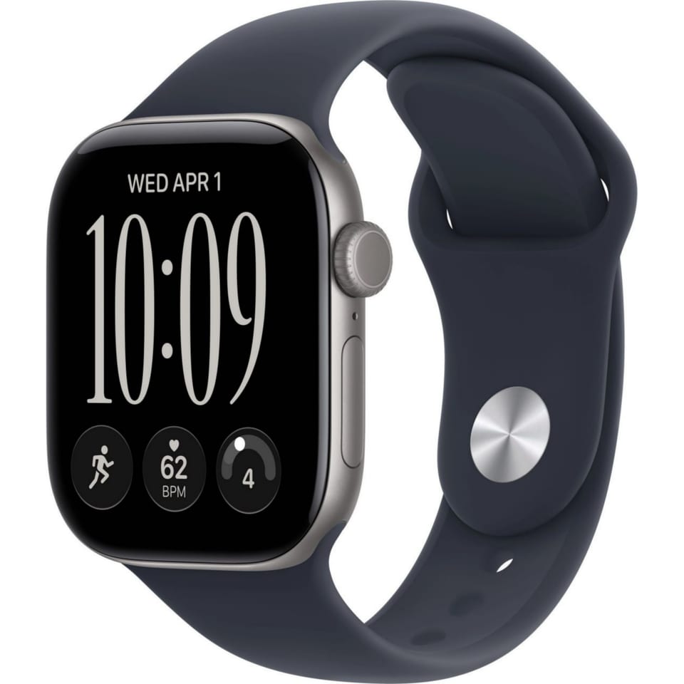 Смартчасы Apple Watch Series 12 GPS 42mm Space Grey Aluminium Case with Navy Blue Sport Band - M/L